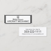 Mechanische, einfache Icon-Karte für Schlichtes Fl Mini Visitenkarte (Vorne/Hinten)