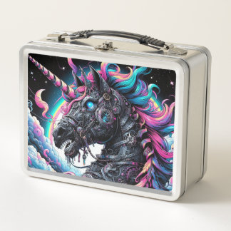 Mechanische Einhornlunchbox Metall Brotdose