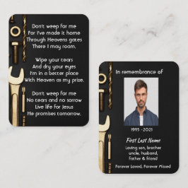 Mechanische Einrichtung für das Gebet im christlic Visitenkarte