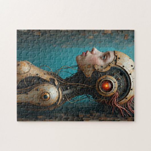 Mechanische Einrichtung von Computermädchen Puzzle (Horizontal)