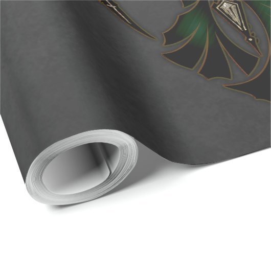 Mechanische Eleganz, die Spinne im Dunkeln. Geschenkpapier (Rolleneckpunkt)