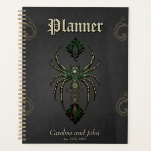 Mechanische Eleganz, die Spinne im Dunkeln. Planer