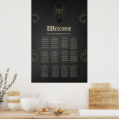 Mechanische Eleganz, die Spinne im Dunkeln Poster (Küche)