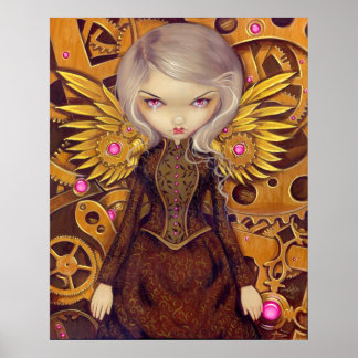 Mechanische Engel II Steampunk Märchen Drucken Poster