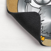 mechanische Eule Mousepad (Ecke)