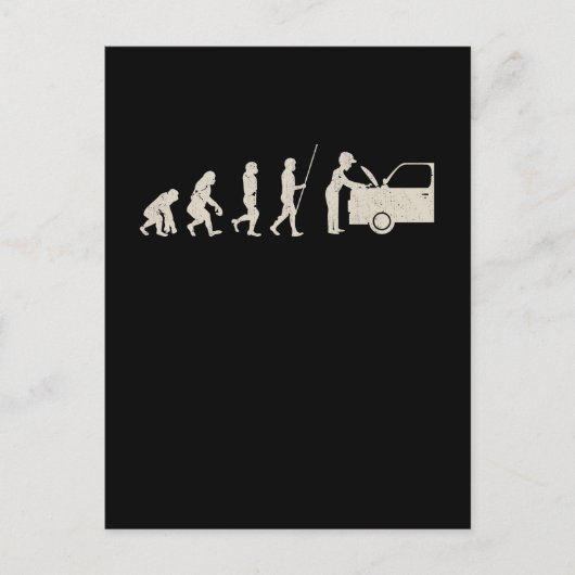 Mechanische Evolution Autotuner Postkarte (Vorderseite)