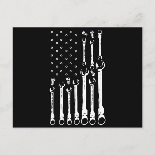 Mechanische Fahne Amerikanisches Flag Flag Mechani Begleitkarte (Rückseite)