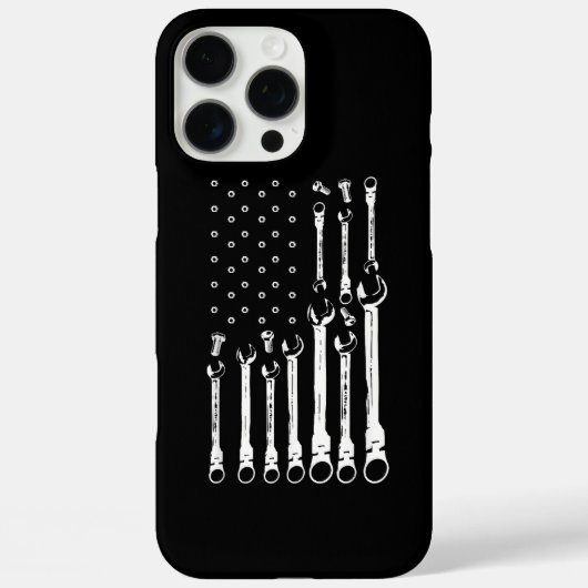 Mechanische Fahne Amerikanisches Flag Flag Mechani Case-Mate iPhone Hülle (Rückseite)