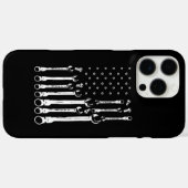 Mechanische Fahne Amerikanisches Flag Flag Mechani Case-Mate iPhone Hülle (Rückseite (Horizontal))