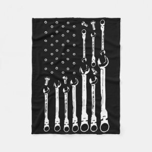 Mechanische Fahne Amerikanisches Flag Flag Mechani Fleecedecke