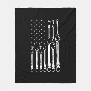 Mechanische Fahne Amerikanisches Flag Flag Mechani Fleecedecke