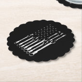 Mechanische Fahne Amerikanisches Flag Flag Mechani Untersetzer (angewinkelt)