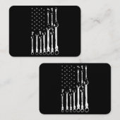 Mechanische Fahne Amerikanisches Flag Flag Mechani Visitenkarte (Vorne/Hinten)