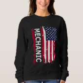 Mechanische Flagge der USA für amerikanische Mecha Sweatshirt (Vorderseite)