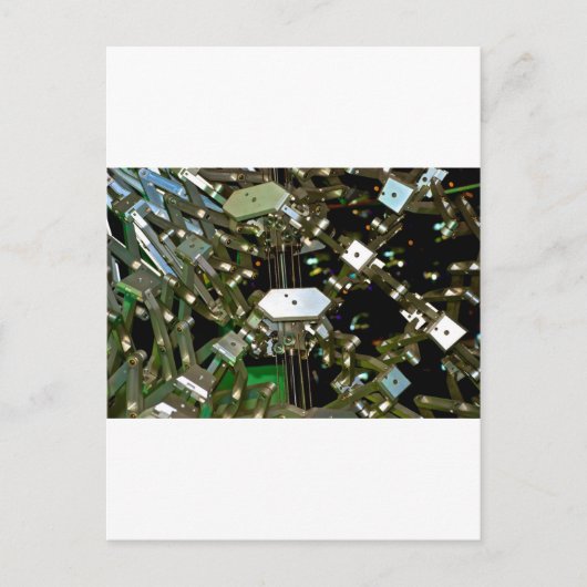Mechanische Flex-Abstraktion Postkarte (Vorderseite)