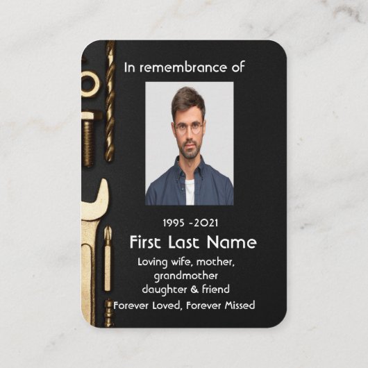 Mechanische Foto Visitenkarte (Rückseite)