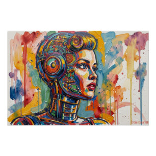 MECHANISCHE FRAU-2 POSTER