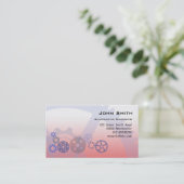 Mechanische Gänge rot Visitenkarte (Stehend Vorderseite)