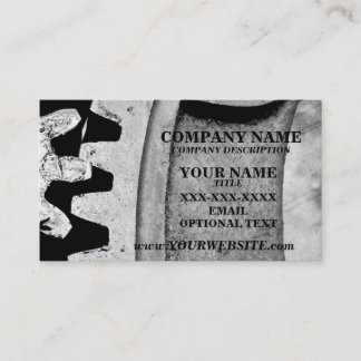 MECHANISCHE GÄNGE - Visitenkarte-Schablone Visitenkarte