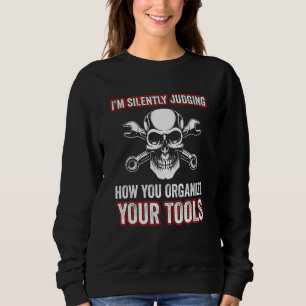 Mechanische Garage des Auto von Mens Sweatshirt