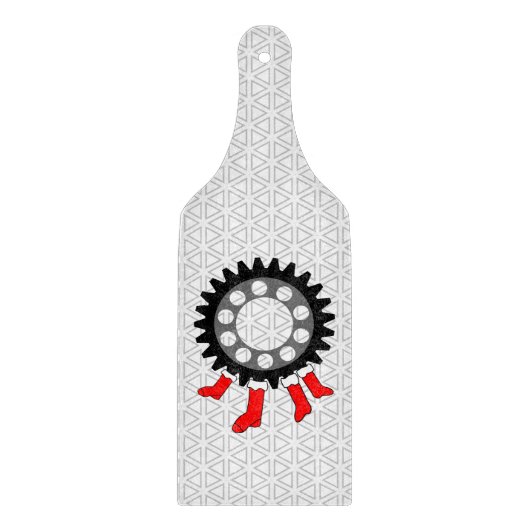 Mechanische Gear Weihnachtsbauten Strumpf Schneidebrett (Vorderseite)