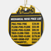 Mechanische Geräusch-Preisliste Keramik Ornament (Links)