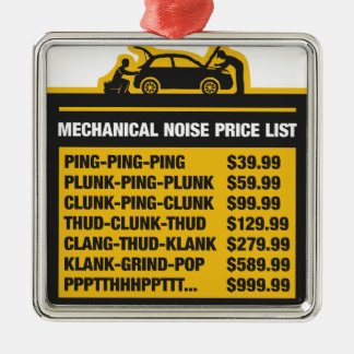 Mechanische Geräusch-Preisliste Ornament Aus Metall