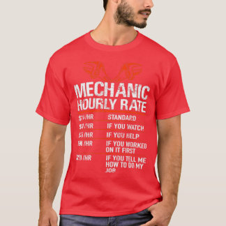 Mechanische Geschenkgutscheine pro Stunde T-Shirt