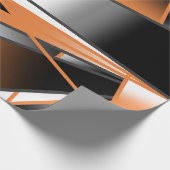 Mechanische Gestaltung der orangefarbenen Farbenfü Geschenkpapier (Ecke)