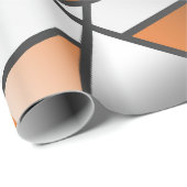 Mechanische Gestaltung der orangefarbenen Farbenfü Geschenkpapier (Rolleneckpunkt)