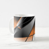 Mechanische Gestaltung der orangefarbenen Farbenfü Kaffeetasse (Vorderseite Links)