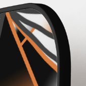 Mechanische Gestaltung der orangefarbenen Farbenfü Pickleball Schläger (Linke Seite)