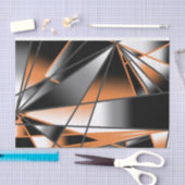 Mechanische Gestaltung der orangefarbenen Farbenfü Seidenpapier (Handwerk)