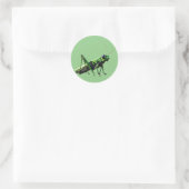 Mechanische Grasshopper-Aufkleber Runder Aufkleber (Tasche)