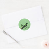 Mechanische Grasshopper-Aufkleber Runder Aufkleber (Umschlag)