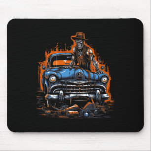 Mechanische Halloween grafische T-Shirts für Männe Mousepad