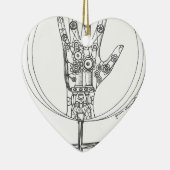 Mechanische Hand Keramikornament (Rechts)