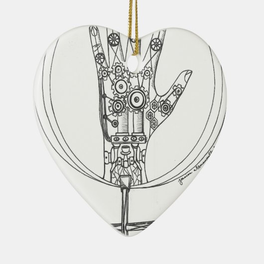 Mechanische Hand Keramikornament (Rechts)