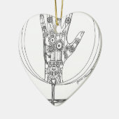 Mechanische Hand Keramikornament (Links)