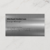 Mechanische Holding-Schlüssel | Auto | Metallic Visitenkarte (Rückseite)