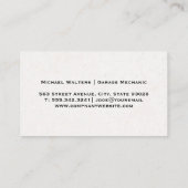 Mechanische Holding-Schlüssel | Auto Visitenkarte (Rückseite)