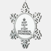 MECHANISCHE INGENIEURE behalten UND ZU UNTERSUCHEN Schneeflocken Zinn-Ornament (Rechts)