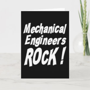 Mechanische Ingenieure Rock! Grußkarte Karte