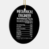 Mechanische Ingenieurnährstoffe Facts Funny Keramik Ornament (Rechts)