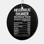 Mechanische Ingenieurnährstoffe Facts Funny Keramik Ornament (Links)