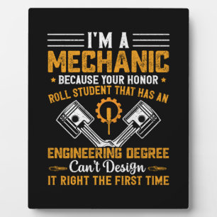 Mechanische Kunst Ich bin ein Mechaniker Fotoplatte