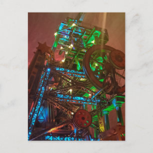 Mechanische Kunstinstallation Postkarte
