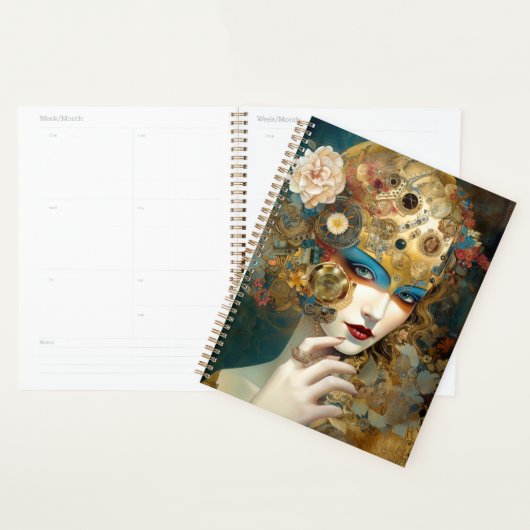 Mechanische Lady Robotic Fantasy Sci-Fi Planer (Anzeige)