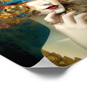 Mechanische Lady Robotic Fantasy Sci-Fi Poster (Ecke)