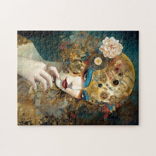 Mechanische Lady Robotic Fantasy Sci-Fi Puzzle (Horizontal)